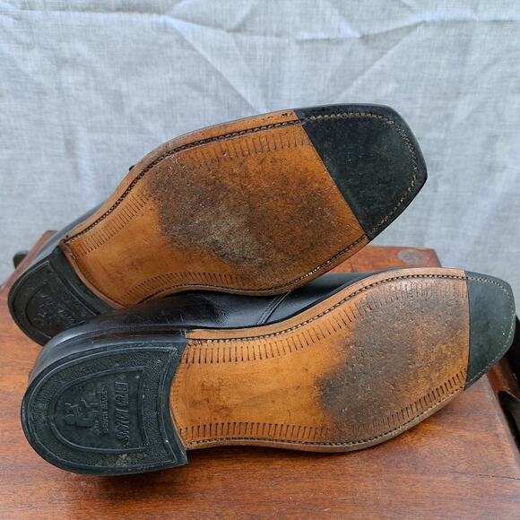 Scotch Grain Hirokawa Leather Oxfords Black 2850 Made In Japan Sz 24.5 - Picture 4 of 13